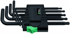 Набор Г-образных ключей WERA 967 PKL/9 TORX® BlackLaser 024242