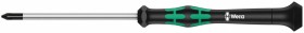 Отвертка крестовая Pozidriv WERA Kraftform Micro 2055 PZ для электроники, PZ 1 / 80 мм, 118032