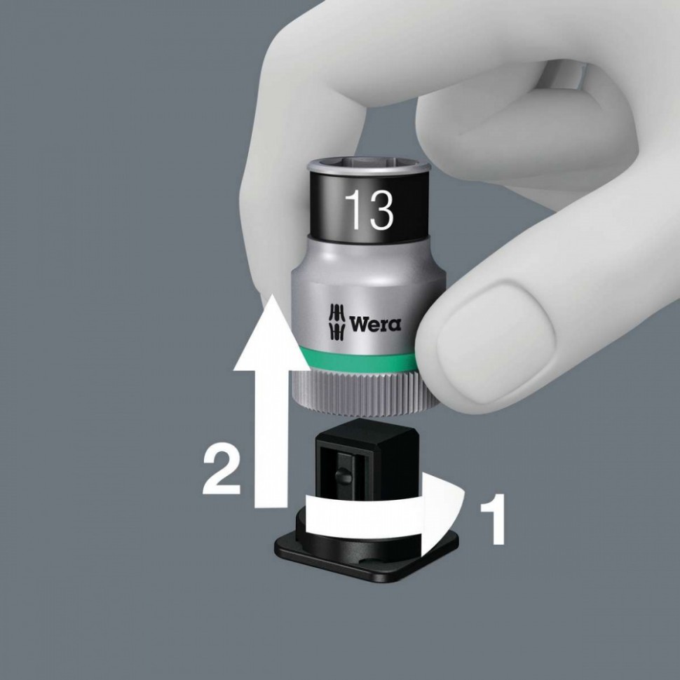 8790 HMC HF 1 набор торцовых головок Zyklop, с фиксирующей функцией WERA 004203