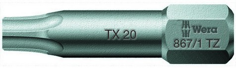 Биты TX 7/25 мм WERA 867/1 TZ TORX 066302
