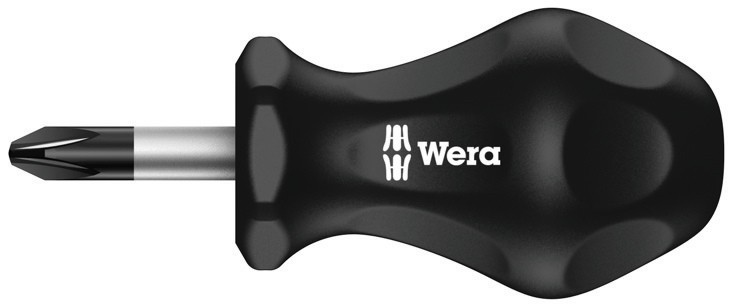 Короткая отвертка крестовая Pozidriv WERA Kraftform Plus для карбюратора, PZ 03 / 25 мм, 009337