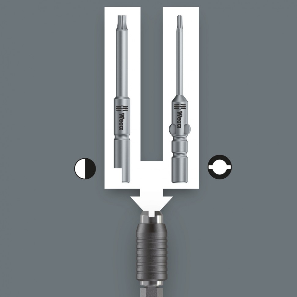 WE-074802 1430 Kraftform Micro ESD Регулируемая динамометрическая (0,02-0,11 Нм), с быстросменным патроном, 0,02 - 0,06 Nm