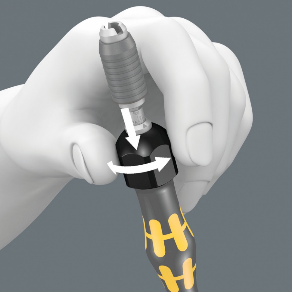 WE-074802 1430 Kraftform Micro ESD Регулируемая динамометрическая (0,02-0,11 Нм), с быстросменным патроном, 0,02 - 0,06 Nm