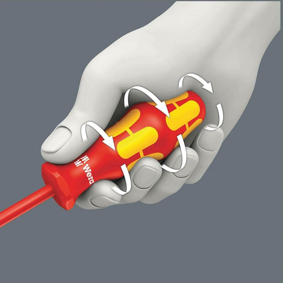 Изолированная отвертка WERA 165 i PZ/S SB VDE для винтов PlusMinus (Pozidriv/шлиц), 100021