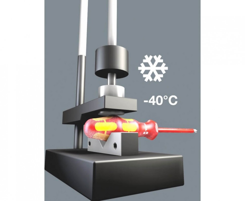 Набор отвёрток Kraftform Plus серия 100, 165 iS PZ/S # 1 + 2, с зауженным стержнем WERA 006470