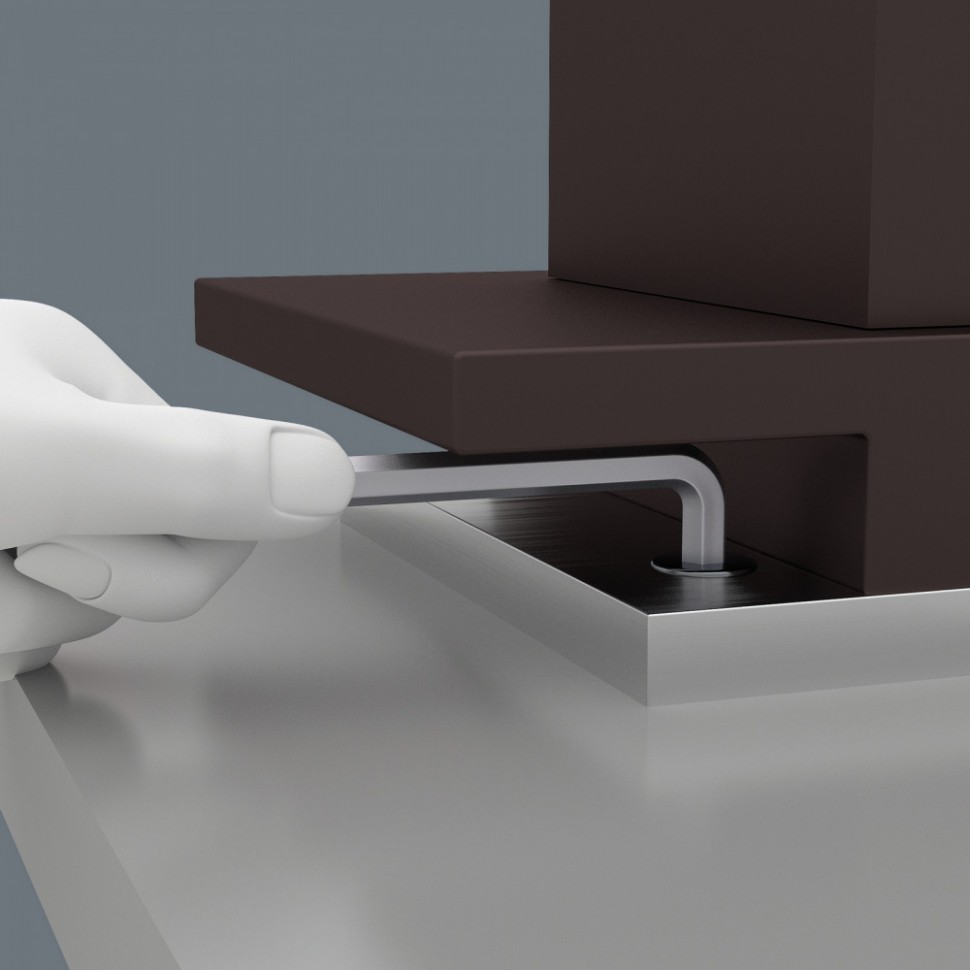 Г-образный ключ 3 мм, метрический, хромированный WERA 950 PKLS 022043