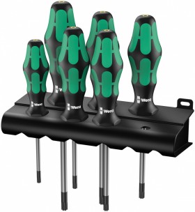 Набор отверток WERA Kraftform Plus 367/6 TORX® BO 138250