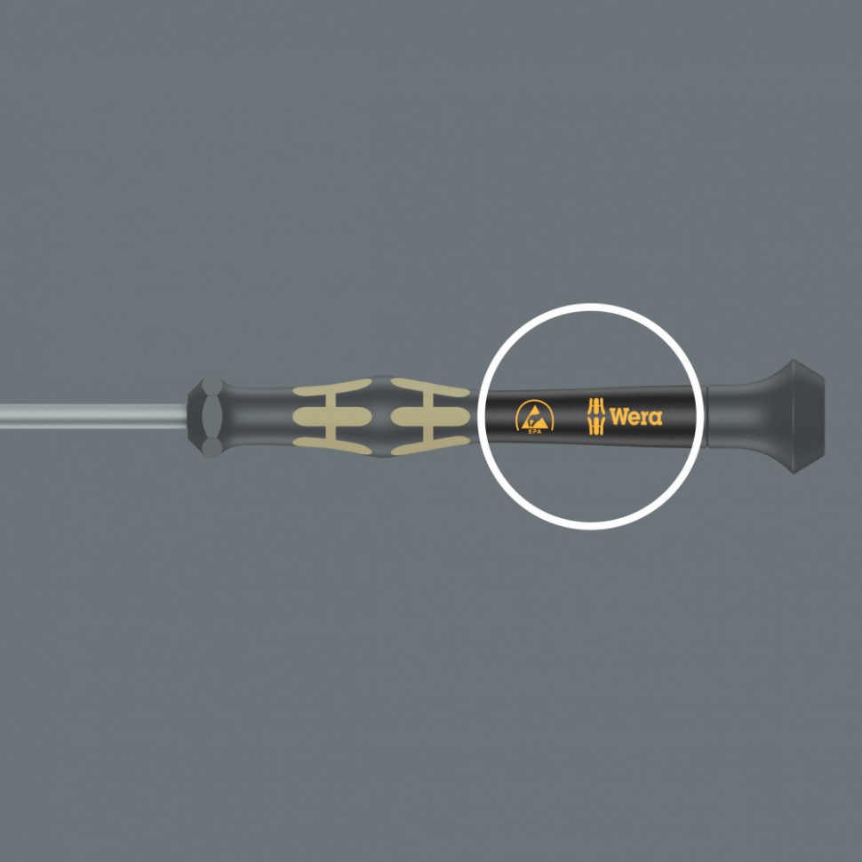 Шлицевая отвертка Kraftform Micro WERA 1578 A, 0.23x1.5x40 мм, 030101