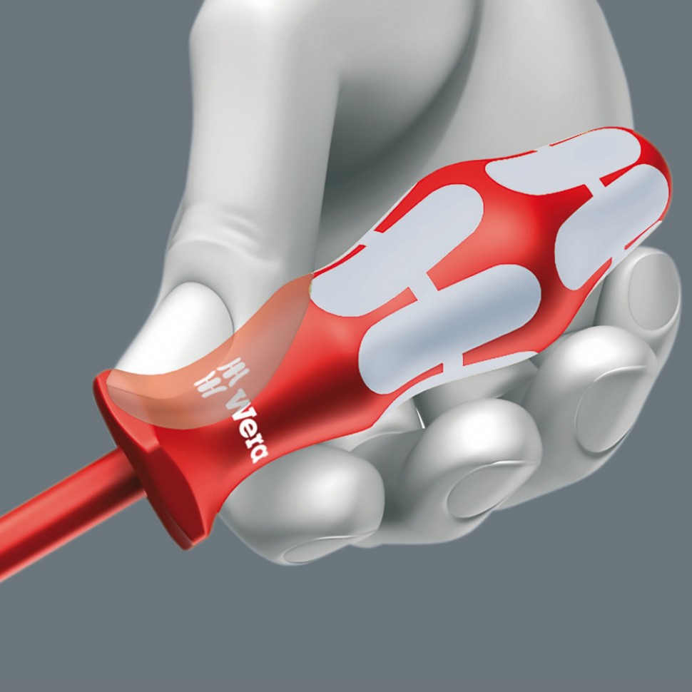 Отвертка крестовая Phillips WERA 3162 i VDE, нержавеющая сталь, PH2 x 100 мм, 022734