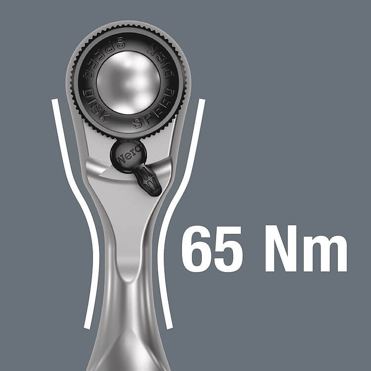 8008 A Трещотка WERA Zyklop Mini 3 со сдвижным квадратом, WE-003793