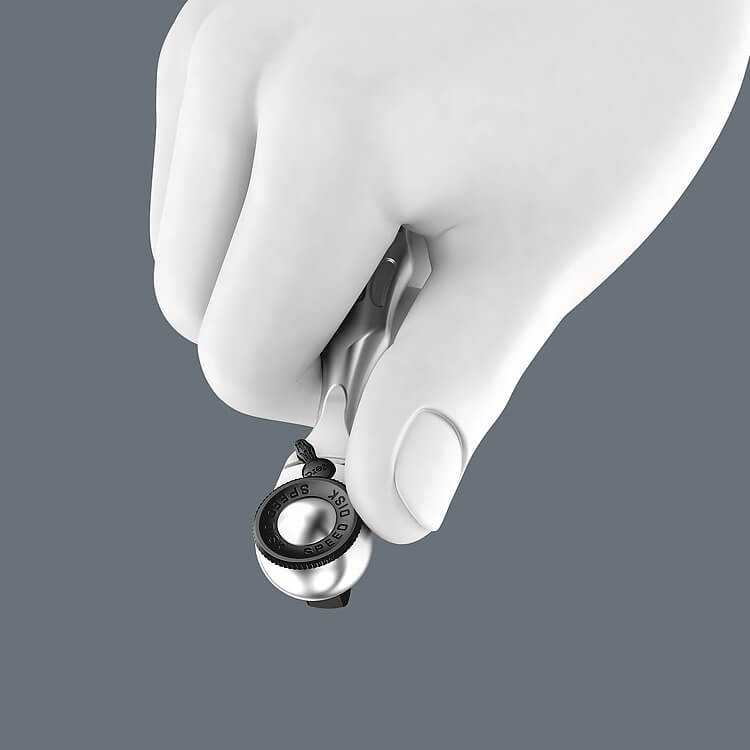 8008 A Трещотка WERA Zyklop Mini 3 со сдвижным квадратом, WE-003793