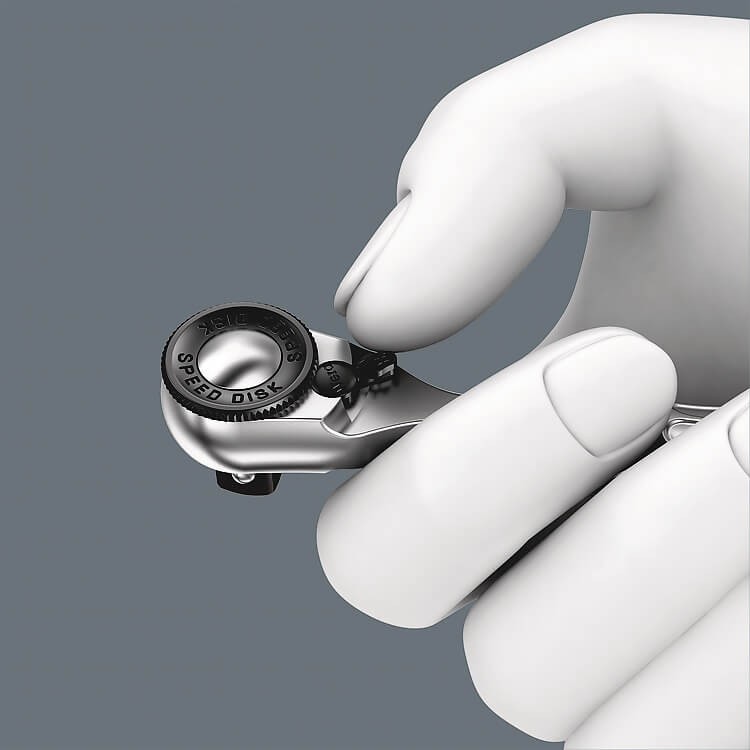 8008 A Трещотка WERA Zyklop Mini 3 со сдвижным квадратом, WE-003793