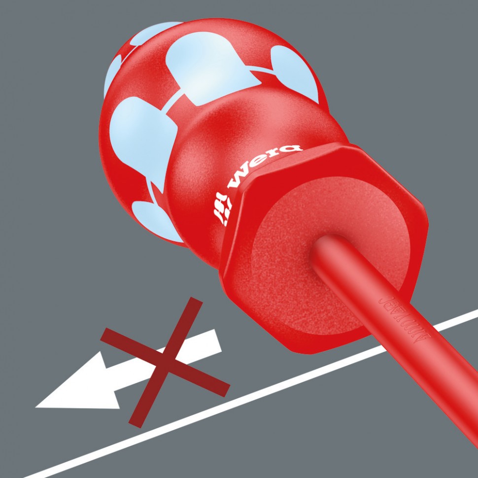 Шлицевая отвертка WERA 3160 i VDE, нержавеющая сталь, 1.0 x 5,5 x 125 мм, 022732