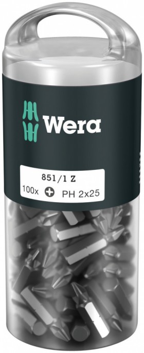 Биты WERA 851/1 Z DIY 100 x PH 2 072441
