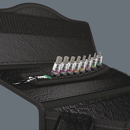 Набор отверточных головок WERA Zyklop Belt A 2 , с функцией фиксации, хвостовик 1/4", WE-003881