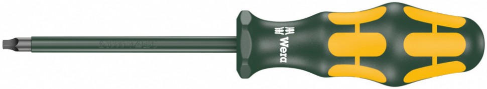 Отвертка диэлектрическая четырехгранная WERA Kraftform Plus 168 i VDE, #2 / 100 мм, 004781