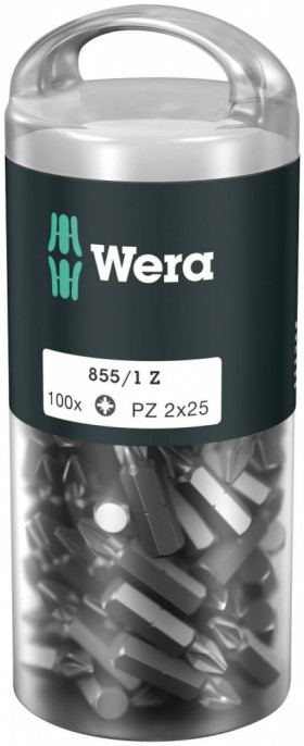 Биты WERA 855/1 Z DIY 100 PZ 2 x 100 шт. 072444