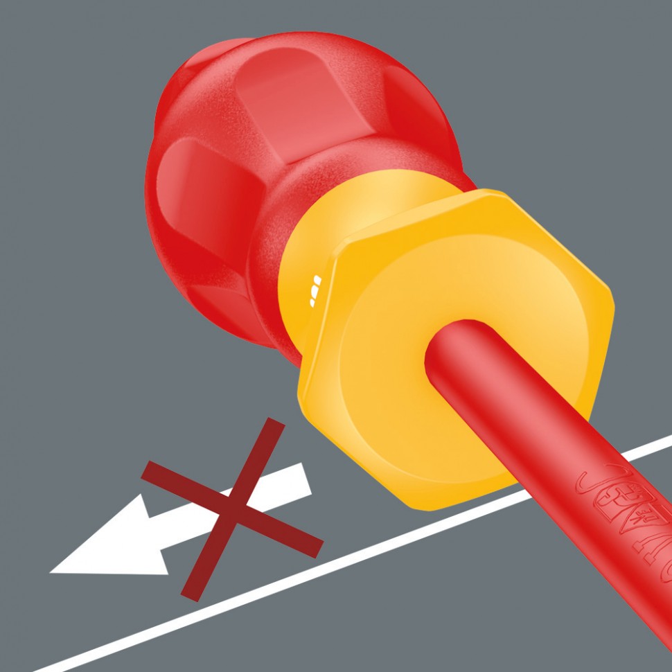 Отвертка диэлектрическая шлицевая WERA Kraftform Comfort 1160 i VDE, 0.8x4.0x100 мм, 031583