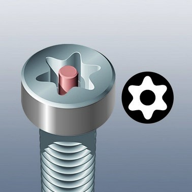 Отвертка TORX® WERA Kraftform Plus 367 BO, TX 30 x 115 мм,  с отверстием 138265