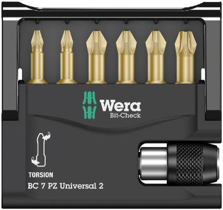 Набор WERA Bit-Check 7 PZ Universal 2 056157