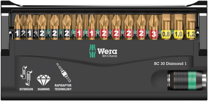 Набор WERA Bit-Check 30 Diamond 1 057431