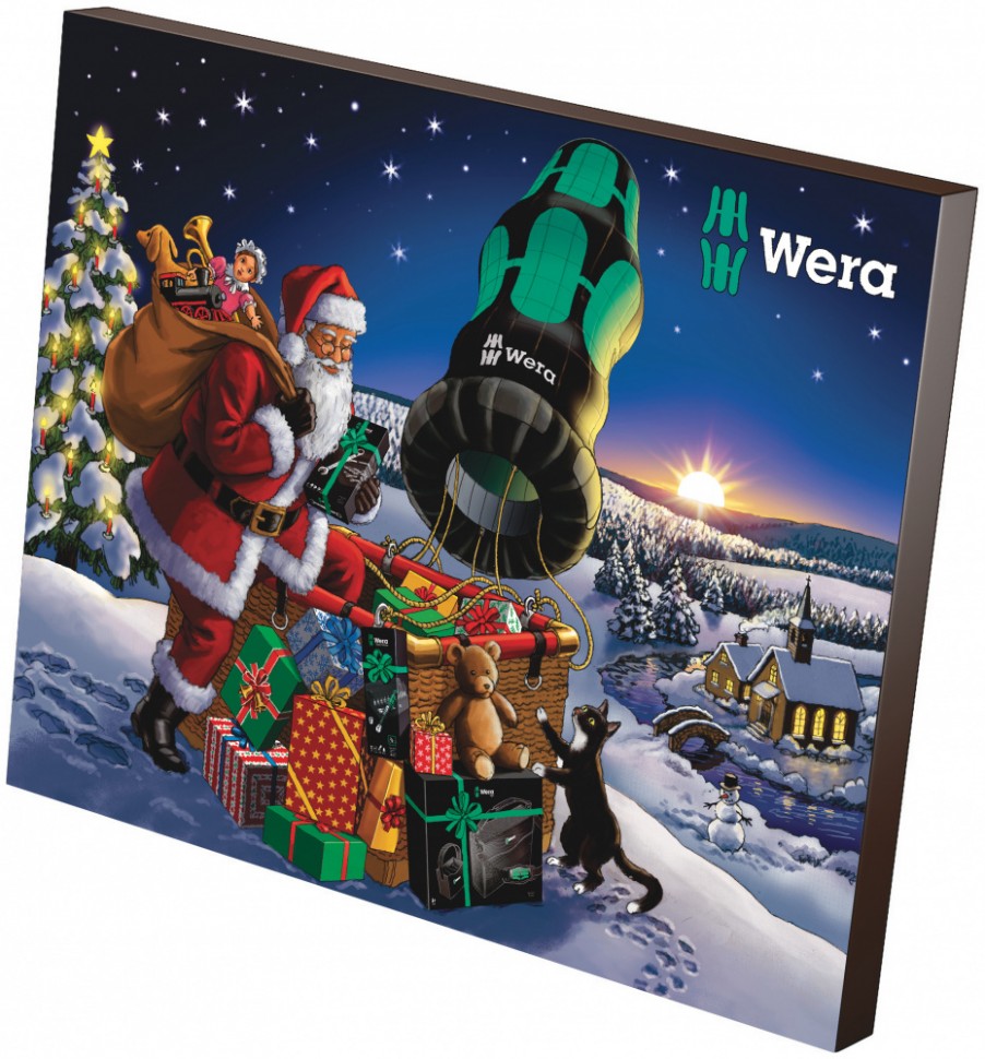 Рождественский календарь WERA Advent 2020, 24 детали, WE-05136601001