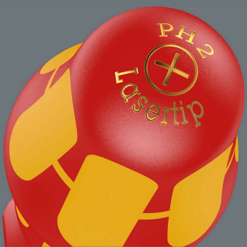 Отвертка диэлектрическая Phillips/шлиц WERA Kraftform Plus 162 i PH/S VDE, #1 / 80 мм, 006380