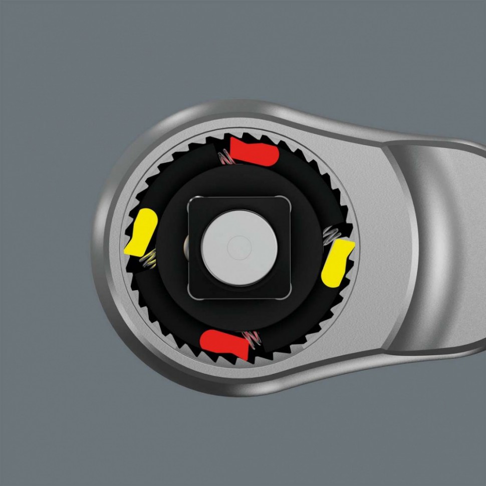 Трещотка ZYKLOP Metal Push со сдвижным квадратом WERA 004003