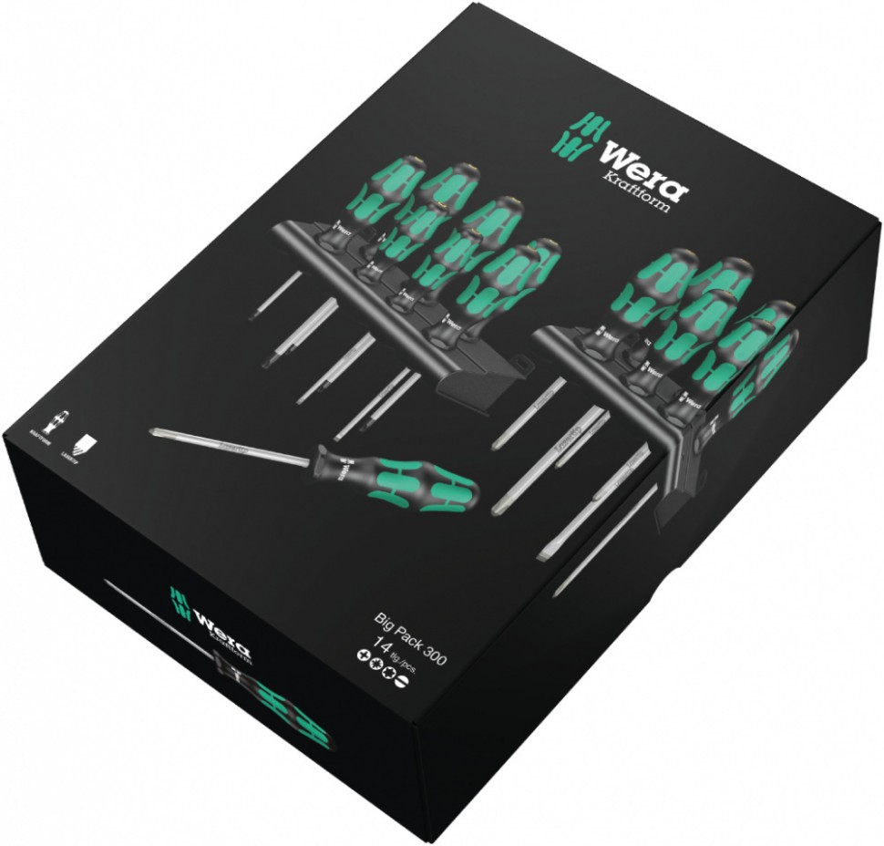 Набор отверток WERA Kraftform Big Pack 300 105630