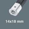 Динамометрический ключ WERA Click-Torque X 6 с трещоткой и реверсом, гнездо 14x18 мм, 80-400 Нм, погрешность ± 2%, 655 мм, WE-075656