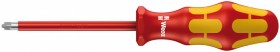 Отвертка диэлектрическая Pozidriv/шлиц WERA Kraftform Plus 165 i PZ/S VDE, #2 / 100 мм, 006191