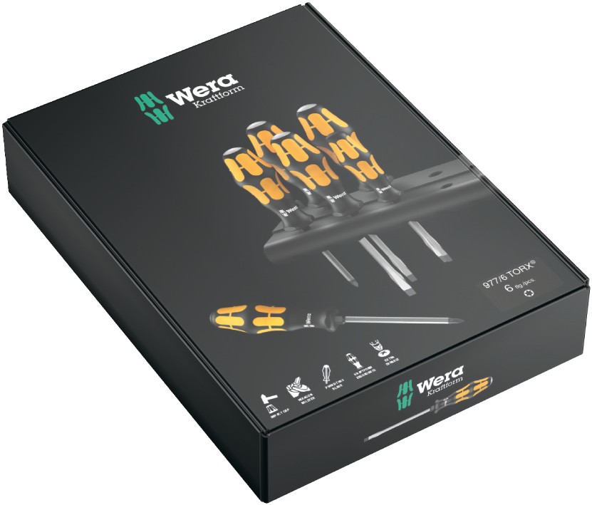 Набор отверток-долото WERA Kraftform 977/6 TORX® 024410