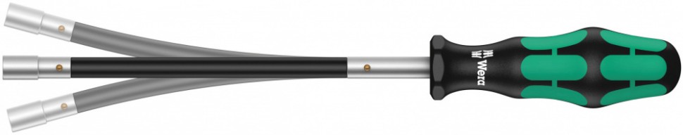 Отвертка-торцевой ключ WERA Kraftform Plus 391, с гибким стержнем 6 мм 028148