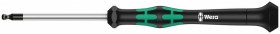 Отвертка шестигранная WERA Kraftform Micro 2052 сферическая головка, для электроники, 2.5x60 мм, 118094