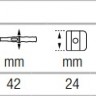 Динамометрический ключ WERA Click-Torque X 1, гнездо 9x12 мм, 2,5-25 Нм, погрешность ± 4%, 283 мм, WE-075651