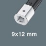 Динамометрический ключ WERA Click-Torque X 3 с трещоткой и реверсом, гнездо 9x12 мм, 20-100 Нм, погрешность ± 3%, 372 мм, WE-075653