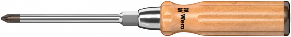 Отвертка крестовая Phillips WERA 935 SPH, с деревянной ручкой PH 3 x 175 мм 018354