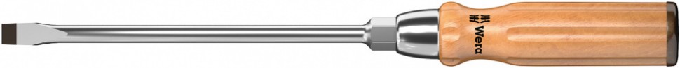 Отвертка шлицевая WERA 930 A, с деревянной ручкой 0.6 x 3.5 x 90 мм 018005