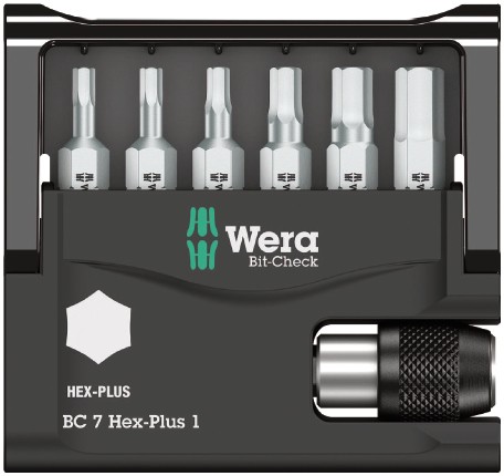 Набор WERA Bit-Check 7 Hex-Plus 1 056168