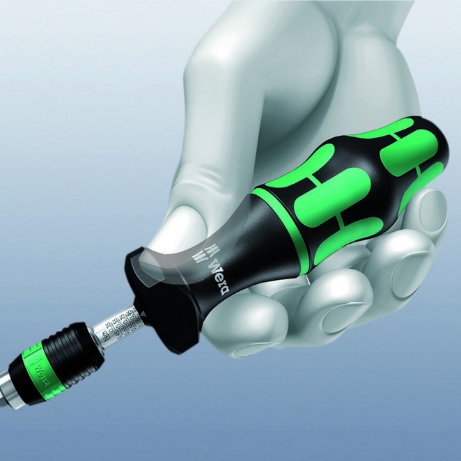 Динамометрическая отвертка WERA 7400, регулируемая, 2,5-11,5 in. lbs. с быстросменным патроном Rapidaptor 074710