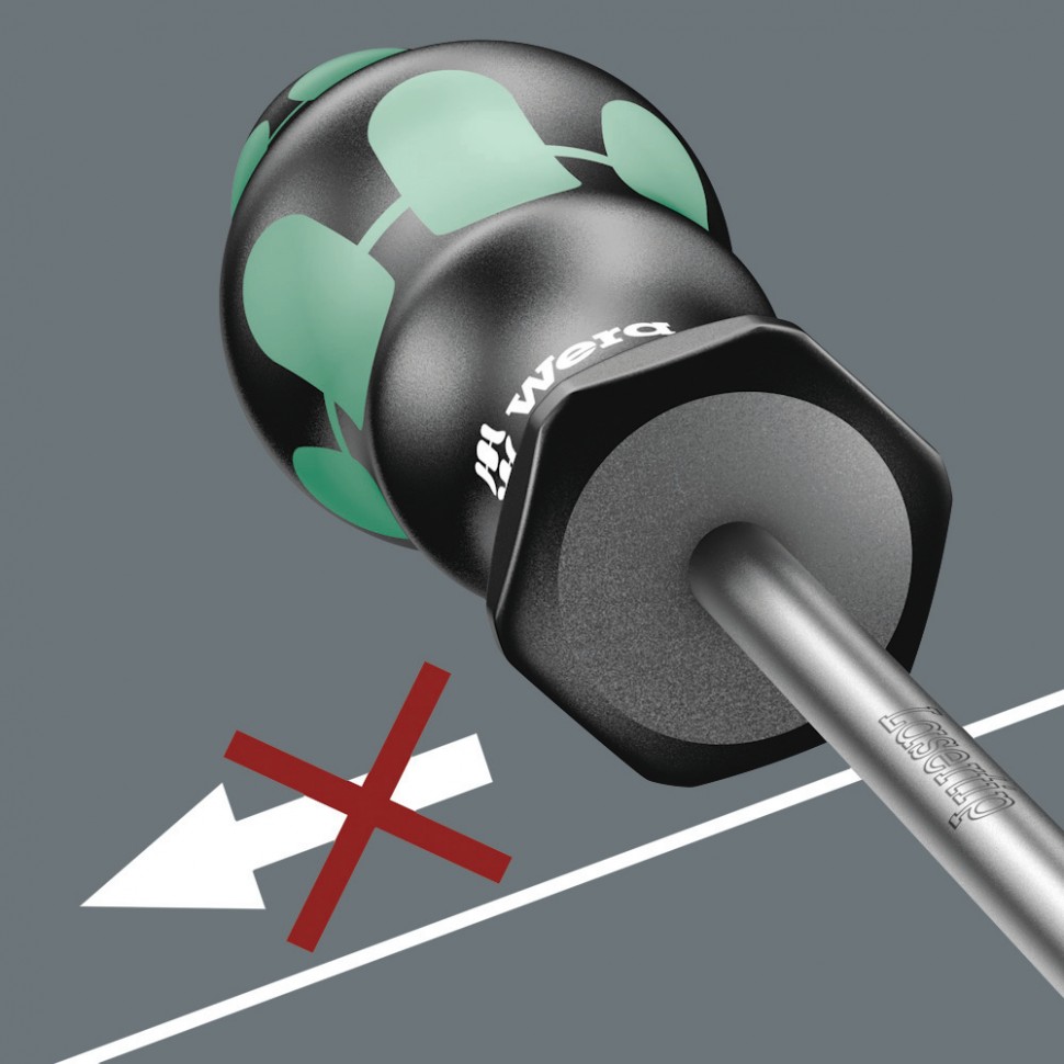 Отвертка с шестигранной сферической головкой WERA Kraftform Plus 352, 8.0 x 150 мм, 022825
