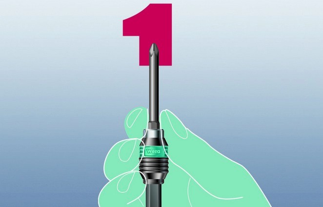 Универсальный держатель WERA Rapidaptor 889/4/1 K SB 073421