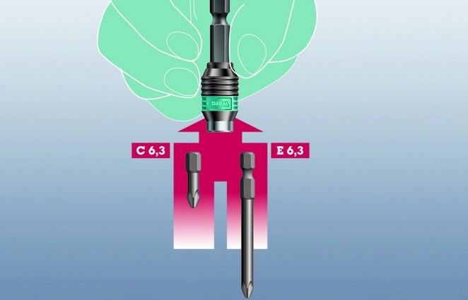 Универсальный держатель WERA 889/4/1 Rapidaptor 052503