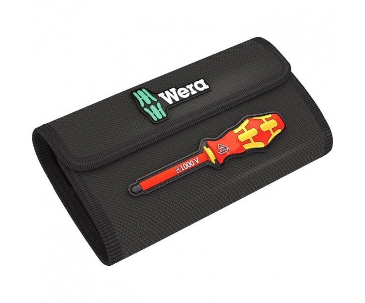 Набор отвёрток-насадок диэлектрических WERA Kraftform Kompakt Turbo i 1 с двумя рукоятками-держателями, 16 предметов, WE-057484