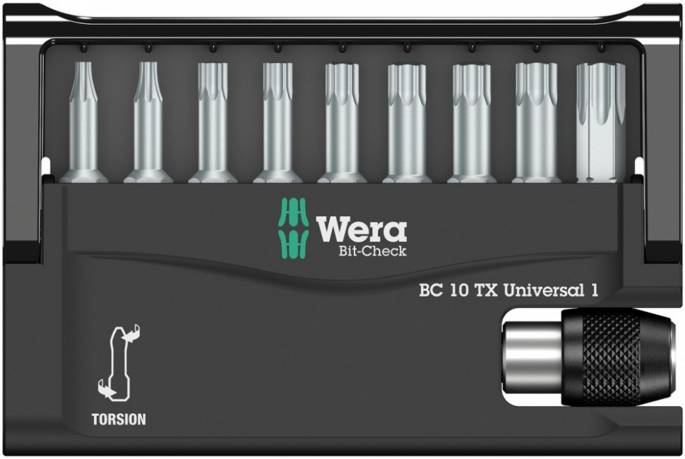 Набор WERA Bit-Check 10 TX Universal 1 056164