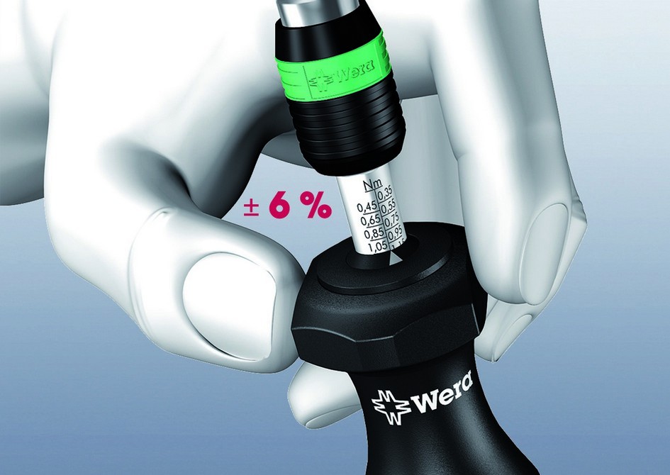 Динамометрическая отвертка WERA 7400, регулируемая, 0,90-1,50 Nm 074774