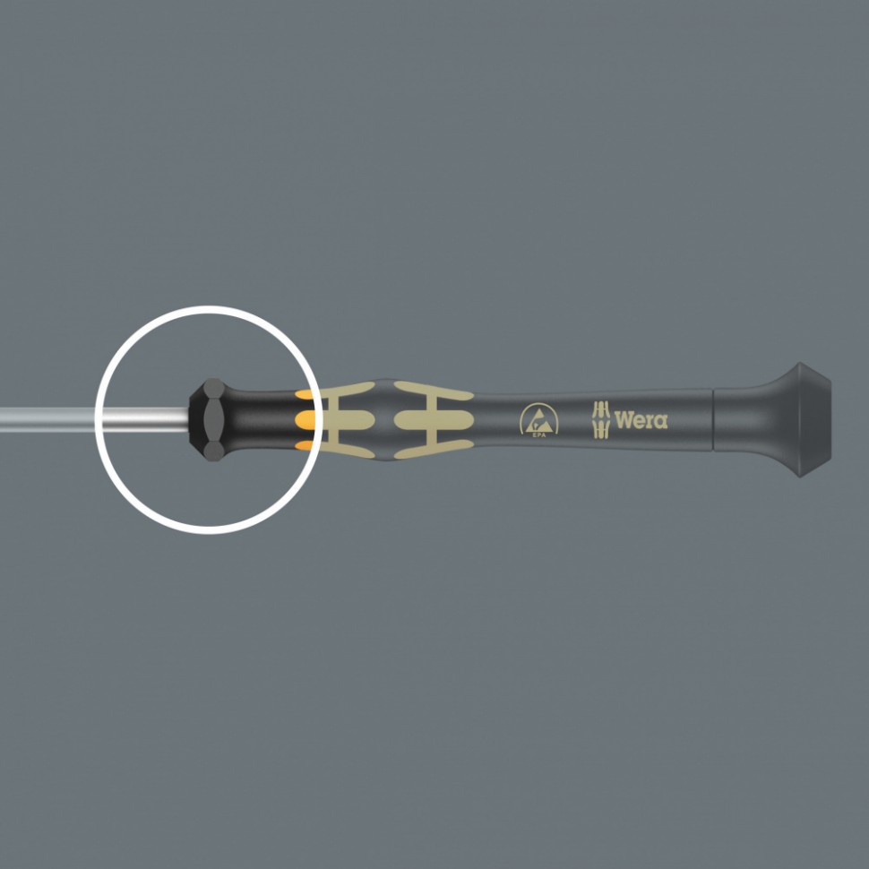 Шлицевая отвертка Kraftform Micro WERA 1578 A, 0.30x1.8x60 мм, 030102