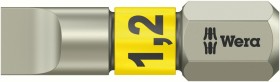 Бита WERA 3800/1 TS для винтов со шлицем 1,2/25 мм, нержавеющая сталь 071002