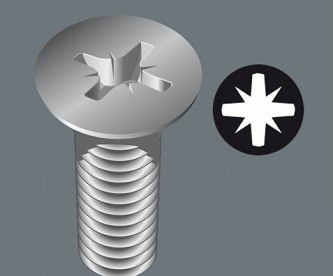 Отвертка крестовая Pozidriv, Kraftform Comfort WERA 1355 SK PZ, PZ 1 / 80 мм, WE-031471