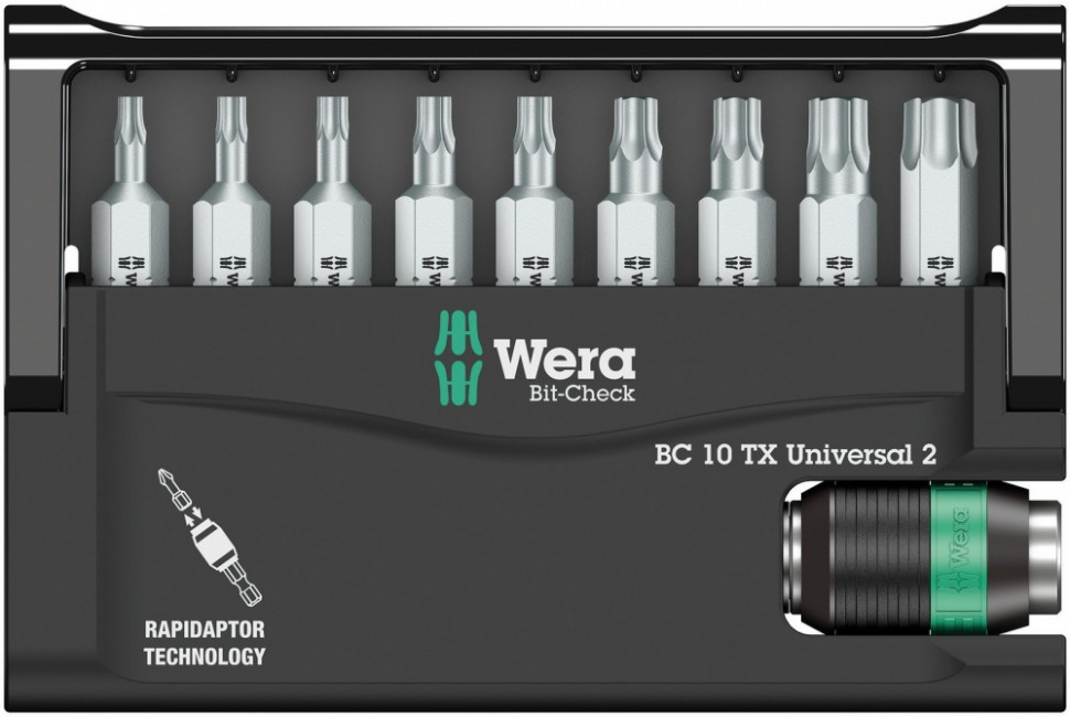 Набор WERA Bit-Check 10 TX Universal 2 057115